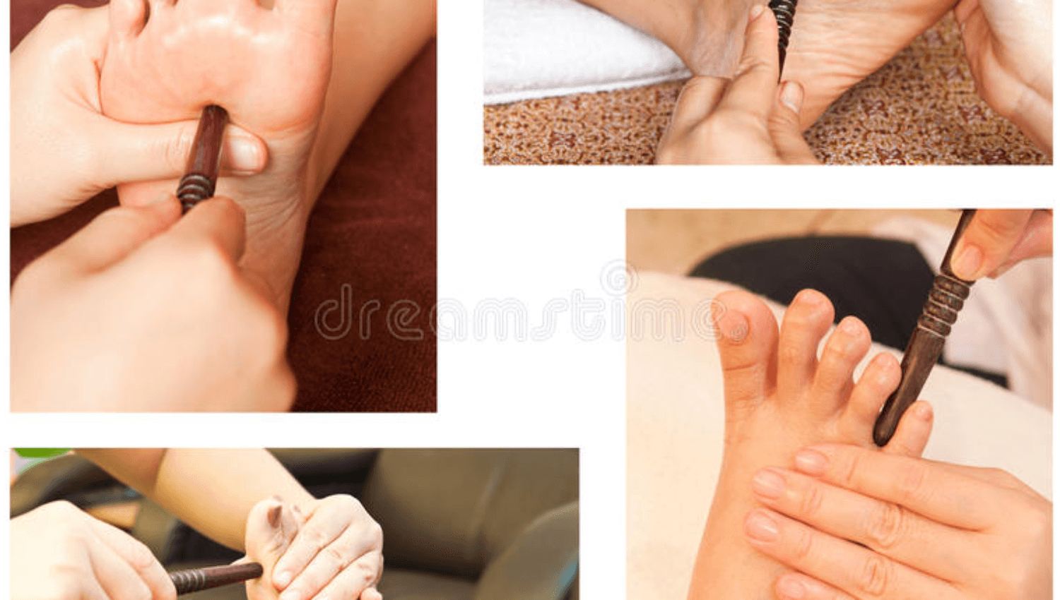 Image for Thai Foot Massage and Reflexology - Massage and Reflexology to the lower legs and feet using my hands and a wooden stick.